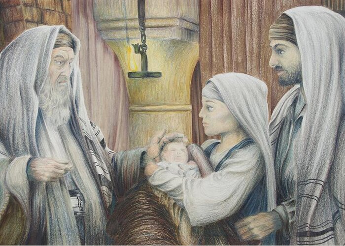 Christian Art Greeting Card featuring the drawing The Eighth Day by Rick Ahlvers