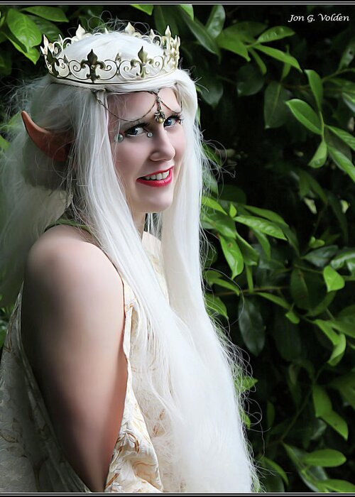 Elf Greeting Card featuring the photograph The Elven Queen by Jon Volden