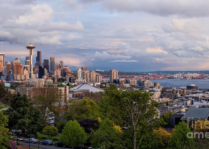 Seattle Greeting Card featuring the photograph The Emerald City by Anthony Citro