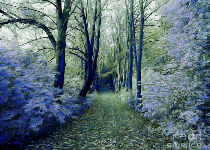 Strange Greeting Card featuring the digital art The Enchanted Wood by Chris Armytage