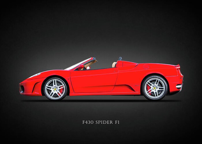 Ferrari Greeting Card featuring the photograph The F430 by Mark Rogan