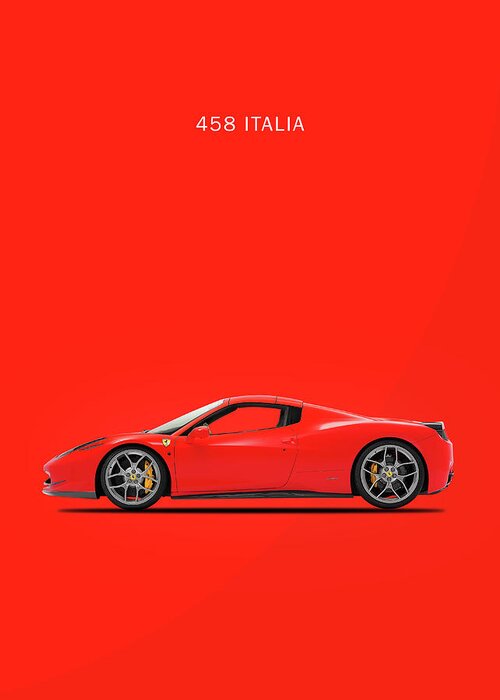 Ferrari 458 Italia Greeting Card featuring the photograph The Ferrari 458 Italia by Mark Rogan