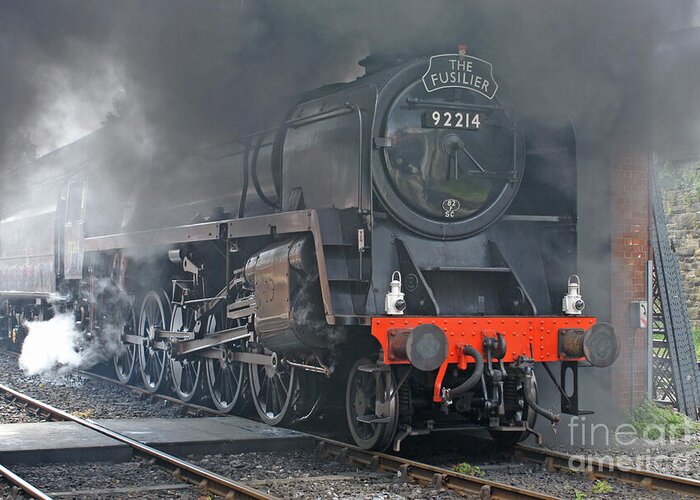 Steam Greeting Card featuring the photograph The Fusilier by David Birchall