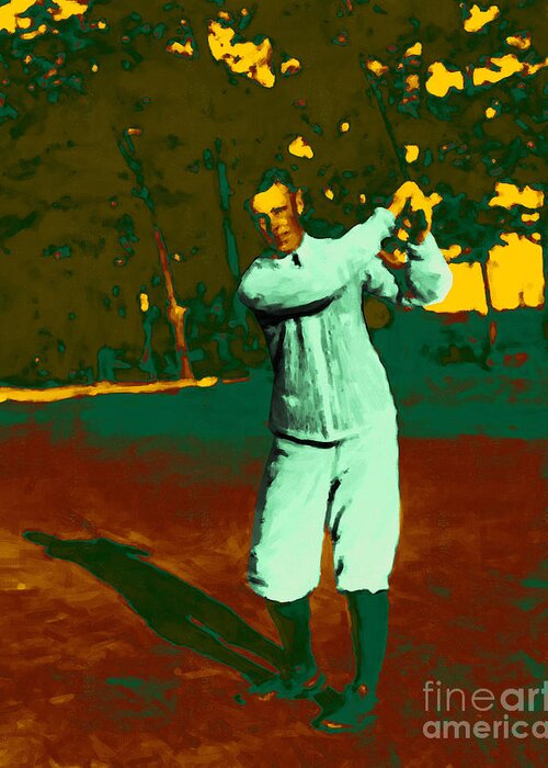 Sport Greeting Card featuring the photograph The Golfer - 20130208 by Wingsdomain Art and Photography