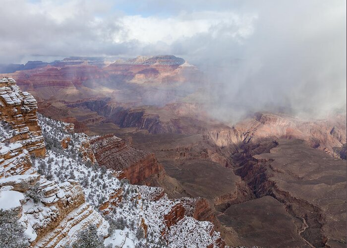 Landscape Greeting Card featuring the photograph the Grand Canyon Overlook 3 by Jonathan Nguyen