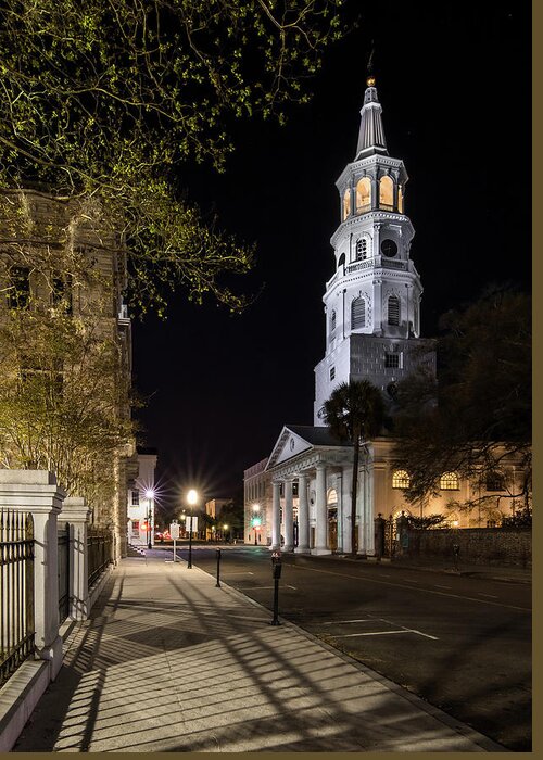Charleston Greeting Card featuring the photograph St. Michael's Episcopal Church by Carl Amoth