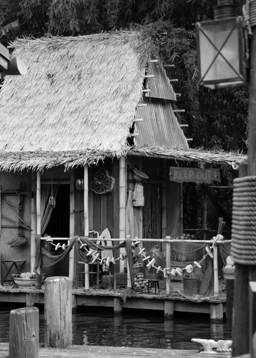 Magic Kingdom Greeting Card featuring the photograph The Hut by Rob Hans