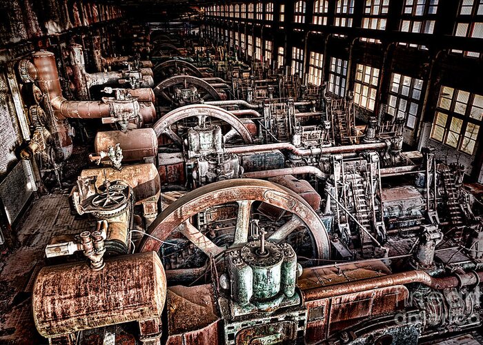 Industrial Greeting Card featuring the photograph The Industrial Age by Olivier Le Queinec