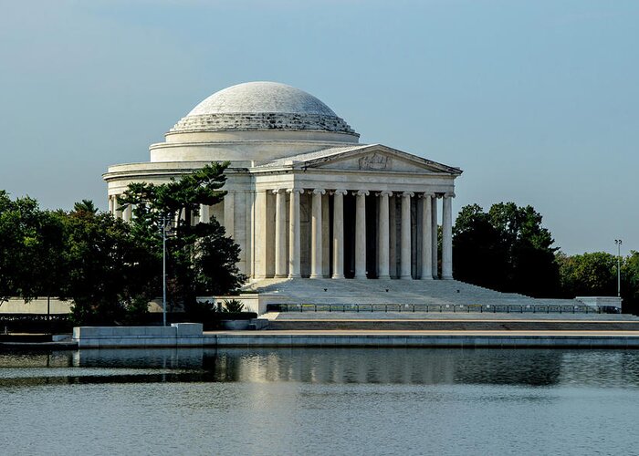 America Greeting Card featuring the photograph The Jefferson Memorial 2 by Ed Clark