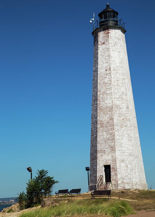 Lighthouse Greeting Card featuring the photograph Five Mile Point by Karol Livote