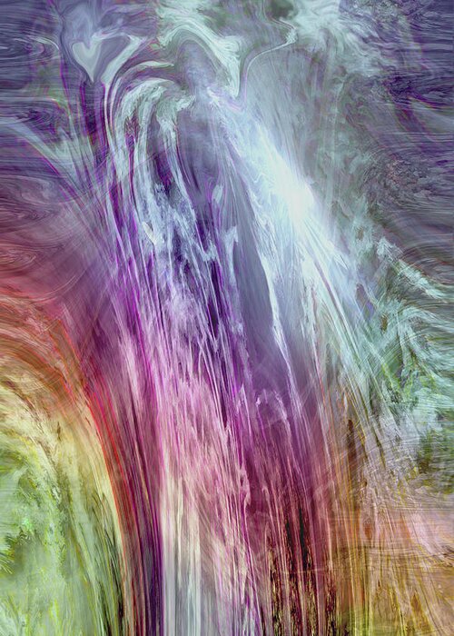 Light Of The Spirit Greeting Card featuring the digital art The Light of the Spirit by Linda Sannuti