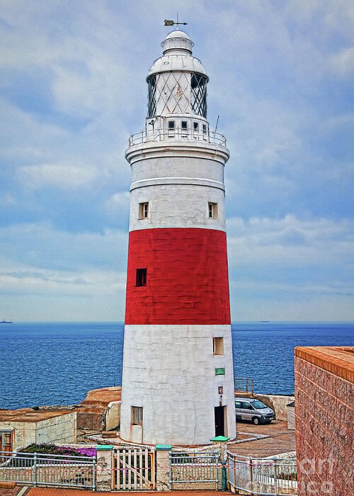 Travel Greeting Card featuring the photograph The Lighthouse at Europa Point by Sue Melvin