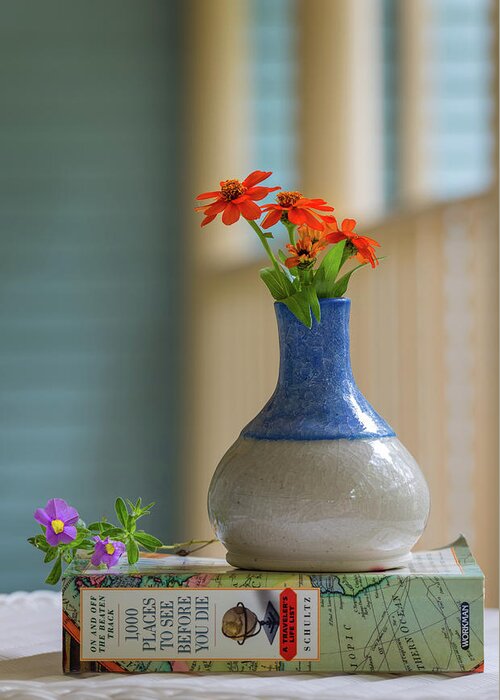 Photograph Greeting Card featuring the photograph The Little Vase by Cindy Lark Hartman