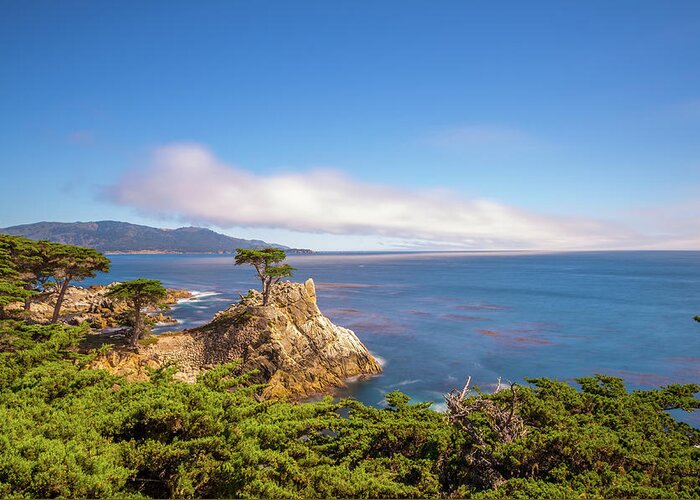 17 Mile Drive Greeting Card featuring the photograph The Lone Cypress Pebble Beach by Scott McGuire