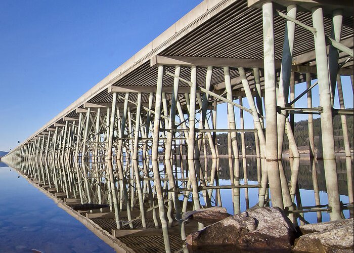 Bridge Greeting Card featuring the photograph The Long Bridge by Albert Seger