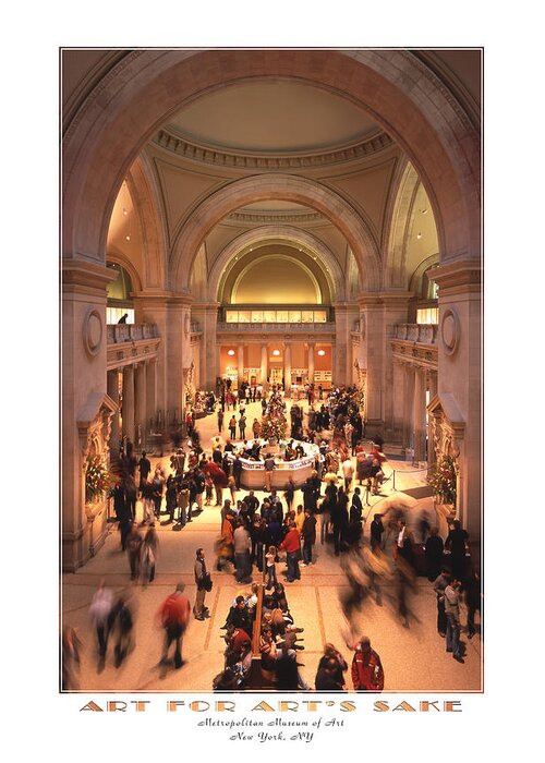 Metropolitan Greeting Card featuring the photograph The Metropolitan Museum of Art by Mike McGlothlen