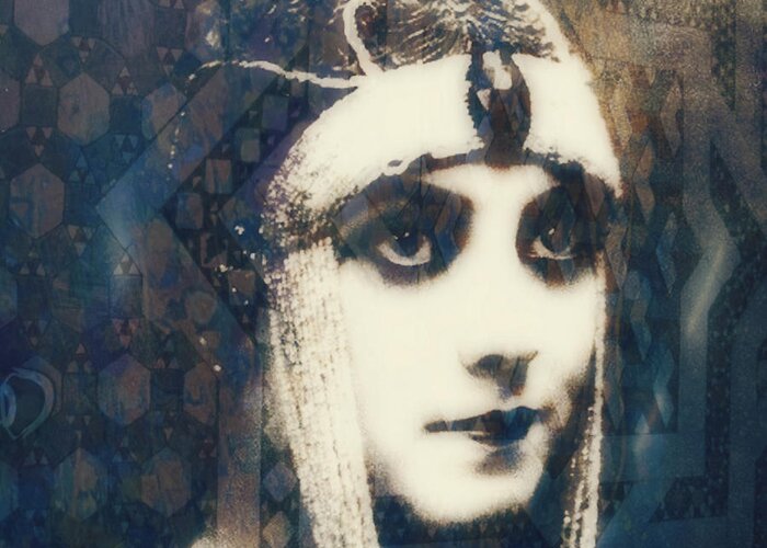 Theda Bara Greeting Card featuring the digital art The More I See You , The More I Want You by Paul Lovering