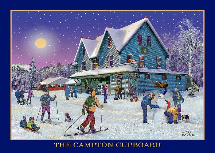 Winter Greeting Card featuring the photograph The Morning After at Campton New Hampshire by Nancy Griswold