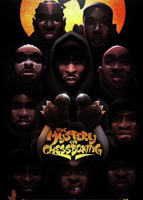 Wutang Greeting Card featuring the digital art The Mystery of Chessboxing by Nelson dedosGarcia