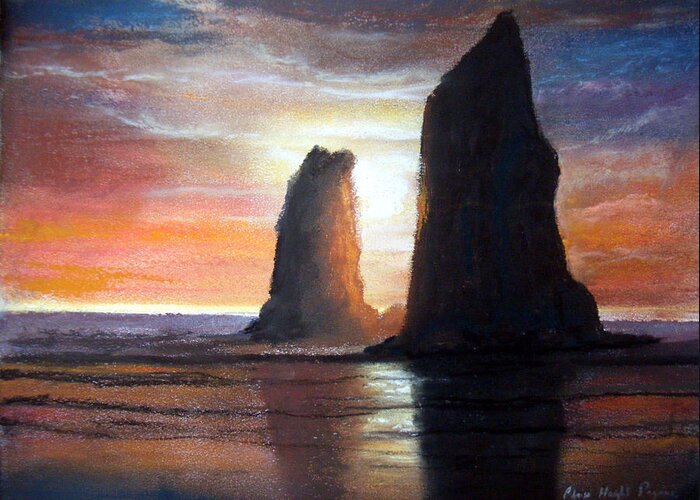 Pastels Greeting Card featuring the painting The Needles by Chriss Pagani