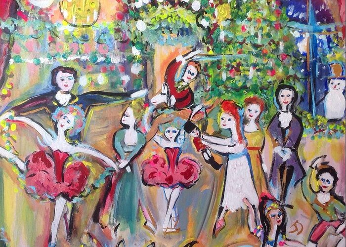 Ballet Greeting Card featuring the painting The Nutcracker by Judith Desrosiers