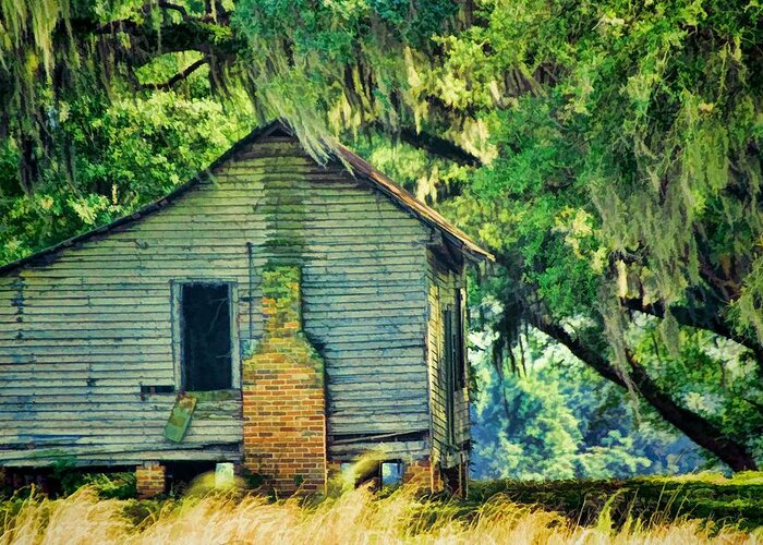 Landscapes Greeting Card featuring the photograph The Old Slaves Quarters by Jan Amiss Photography