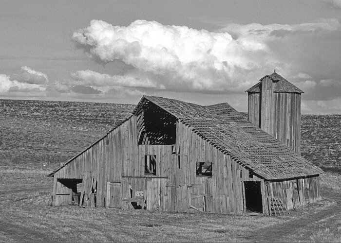 Outdoors Greeting Card featuring the photograph The Palouse Breaks Barn by Doug Davidson