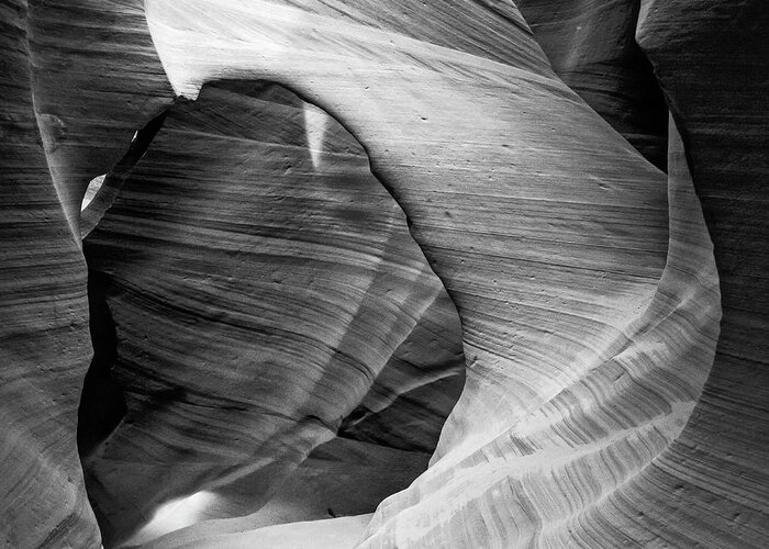 Lower Antelope Canyon Greeting Card featuring the photograph The Passage by John Roach