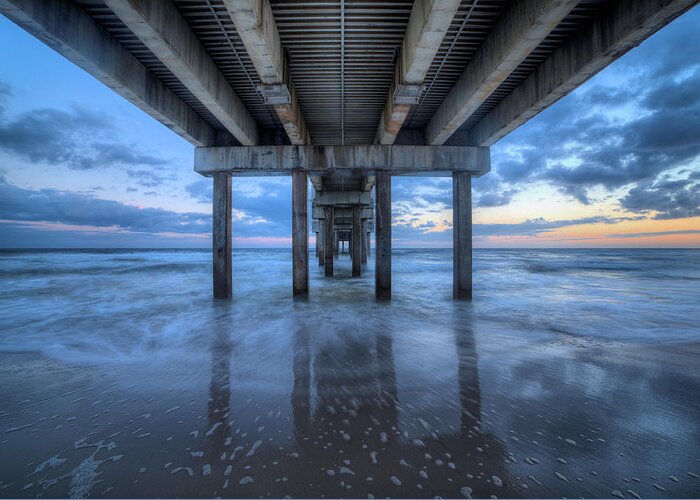 Gulf Shores Greeting Card featuring the photograph The Pier on Orange Beach by JC Findley