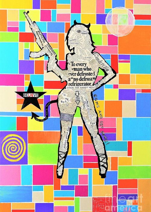 Rebel Greeting Card featuring the mixed media The Rebel by Jeremy Aiyadurai