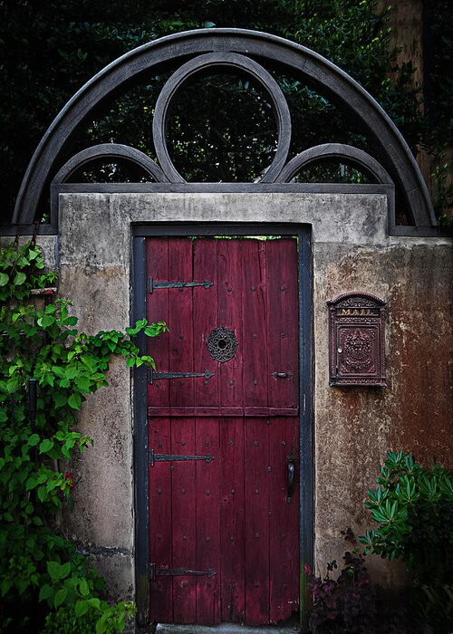Door Greeting Card featuring the photograph The Red Door by Greg Waters