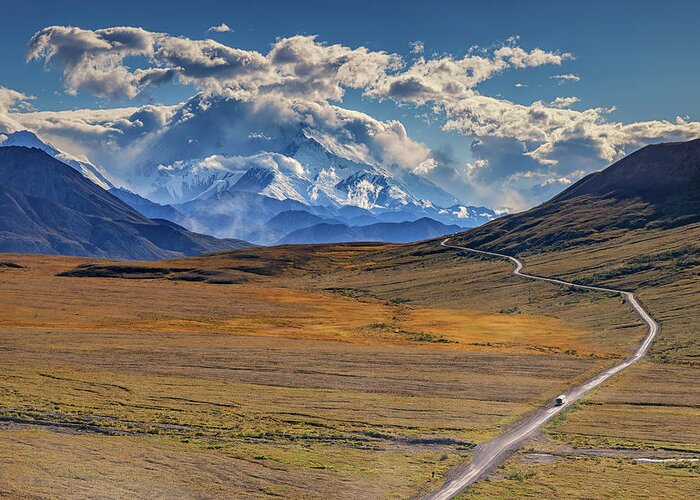 Alaska Greeting Card featuring the photograph The Road To Denali by Rick Berk