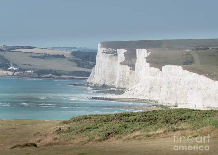 Seven Sisters Greeting Card featuring the photograph The Seven Sisters White Cliffs by Perry Rodriguez