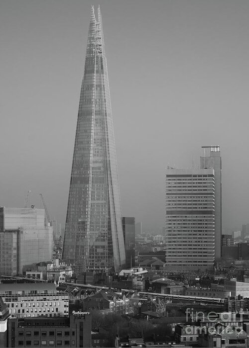 The Shard Greeting Card featuring the photograph The Shard, London by Perry Rodriguez
