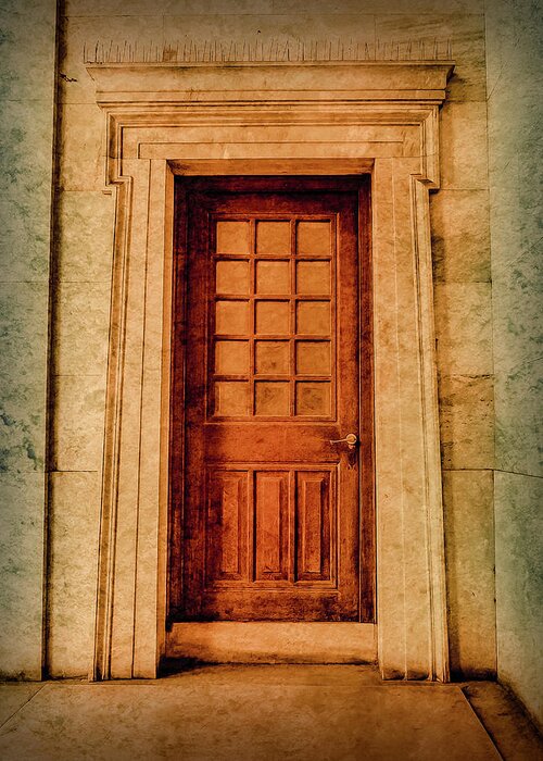 Athens Greeting Card featuring the photograph Athens, Greece - The Side Door by Mark Forte