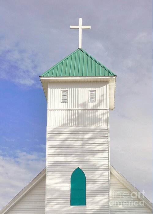 Steeple Greeting Card featuring the photograph The Steeple by Merle Grenz