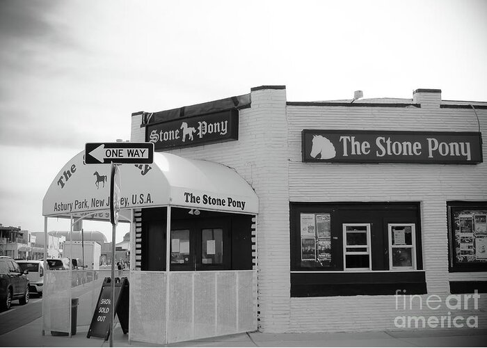 The Stone Pony Greeting Card featuring the photograph The Stone Pony - One Way by Colleen Kammerer