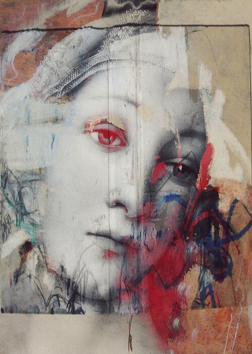 Old Masters Painting Greeting Card featuring the mixed media The Story InYour Eyes by Paul Lovering