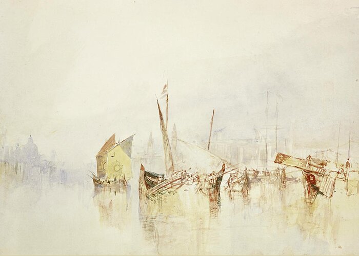 19th Century Art Greeting Card featuring the photograph The Sun of Venice by Joseph Mallord William Turner