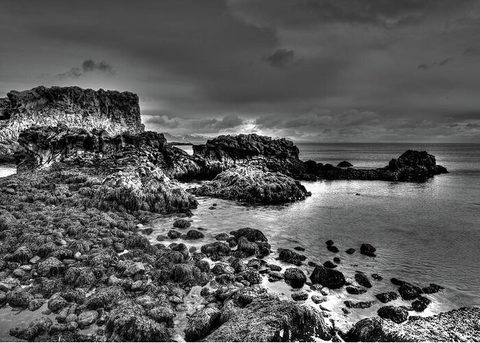 Europe Greeting Card featuring the photograph The Tide Pools at Hellnar at low tid by Matt Swinden