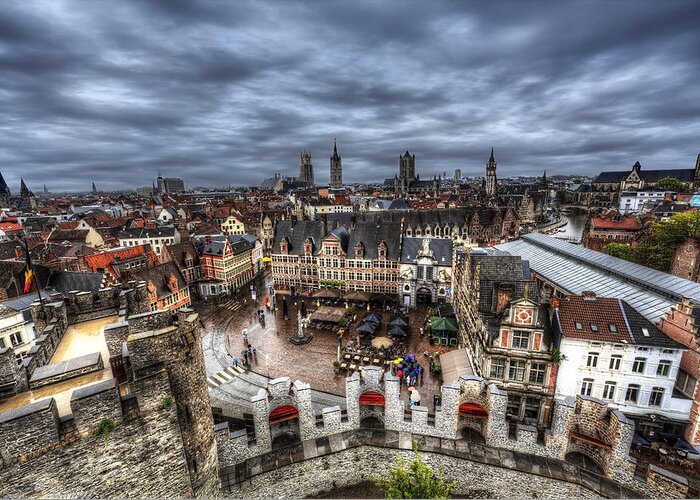 Ghent Greeting Card featuring the photograph The Top of Ghent by Shawn Everhart