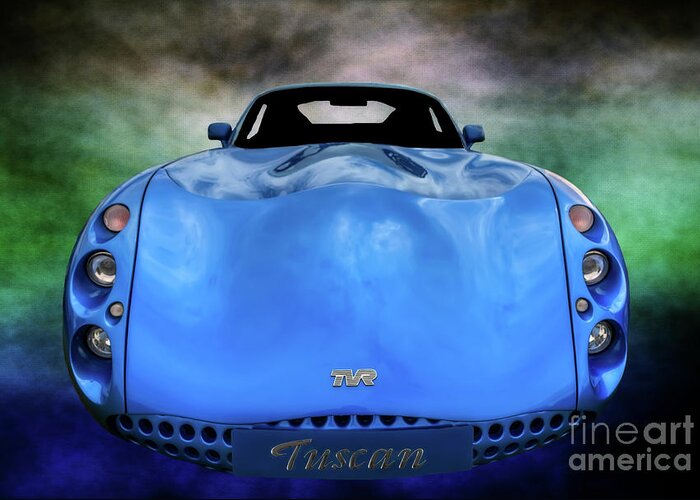 British Greeting Card featuring the photograph The TVR Tuscan by Adrian Evans