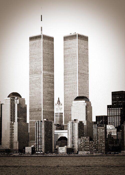 Twin Towers Greeting Card featuring the photograph The Twin Towers by Frank Winters