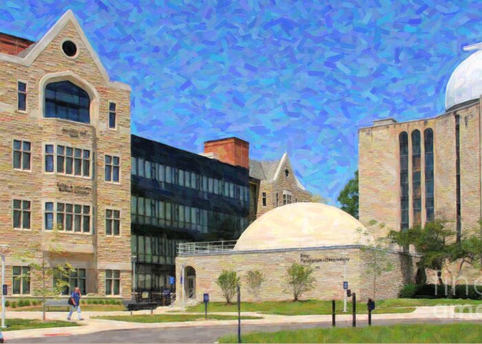 Stranahan Hall Greeting Card featuring the photograph The University of Toledo by Jack Schultz