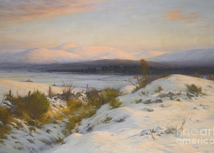Joseph Farquharson Greeting Card featuring the painting The Valley Of The Feugh by MotionAge Designs