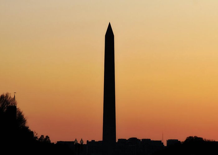 Washington Monument Greeting Card featuring the photograph The Washington Monument by Jackson Pearson
