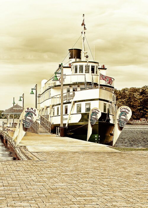 Gravenhurst Greeting Card featuring the digital art The Wenonah II by JGracey Stinson