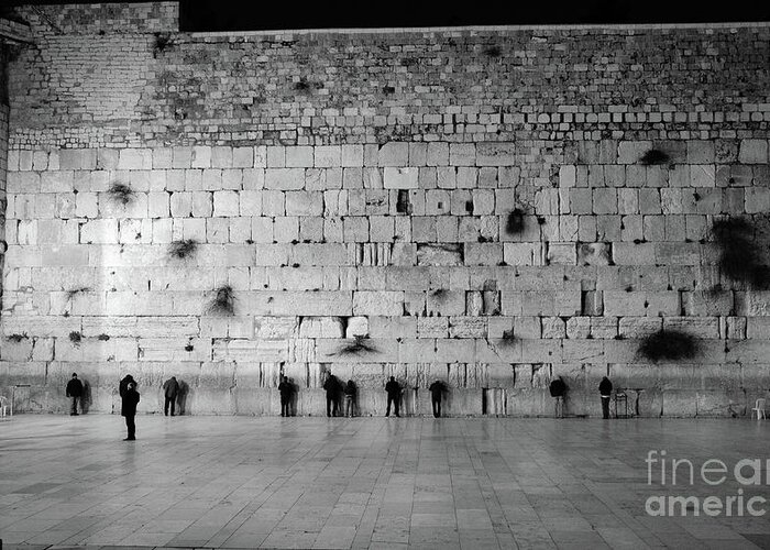 Western Wall Greeting Card featuring the photograph The Western Wall, Jerusalem 2 by Perry Rodriguez