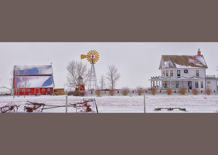 Winter Greeting Card featuring the photograph The Winter Farm by Jolynn Reed