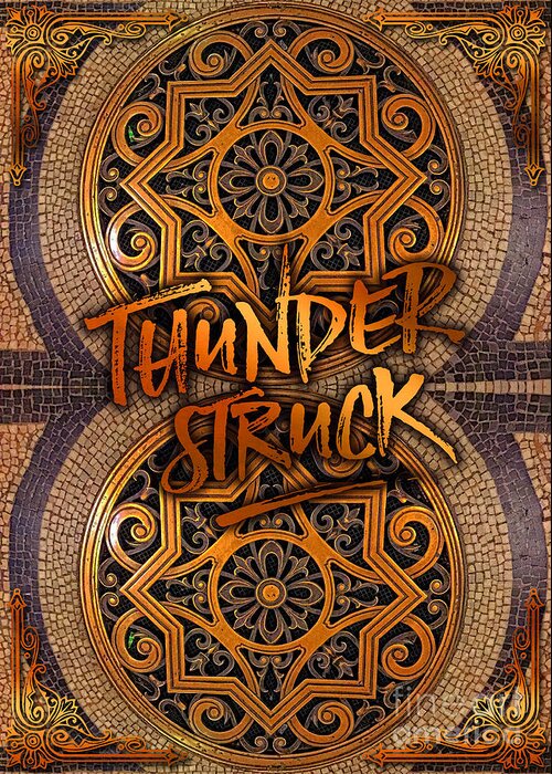 Thunderstruck Greeting Card featuring the photograph Thunderstruck Palais Garnier Opera Mosaic Floor Paris France by Beverly Claire Kaiya